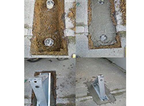Installation of the Manual Parking Barrier in 4 stages